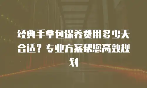 经典手拿包保养费用多少天合适？专业方案帮您高效规划
