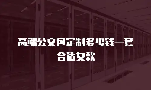 高端公文包定制多少钱一套合适女款