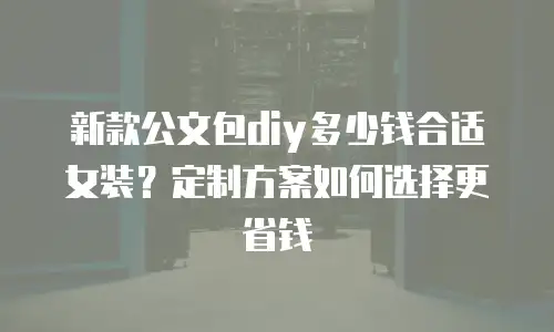 新款公文包diy多少钱合适女装？定制方案如何选择更省钱