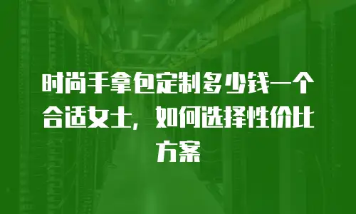 时尚手拿包定制多少钱一个合适女士，如何选择性价比方案