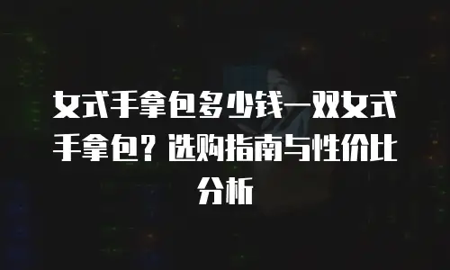 女式手拿包多少钱一双女式手拿包？选购指南与性价比分析