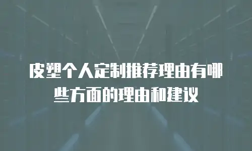 皮塑个人定制推荐理由有哪些方面的理由和建议