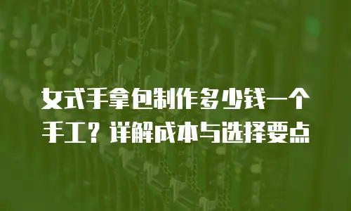 女式手拿包制作多少钱一个手工？详解成本与选择要点
