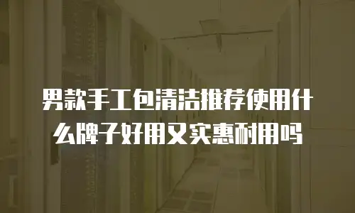 男款手工包清洁推荐使用什么牌子好用又实惠耐用吗