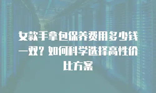 女款手拿包保养费用多少钱一双？如何科学选择高性价比方案