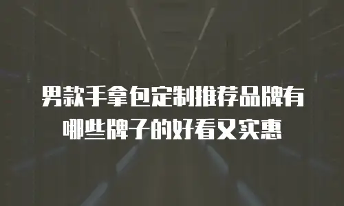 男款手拿包定制推荐品牌有哪些牌子的好看又实惠