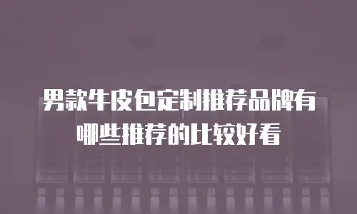 男款牛皮包定制推荐品牌有哪些推荐的比较好看