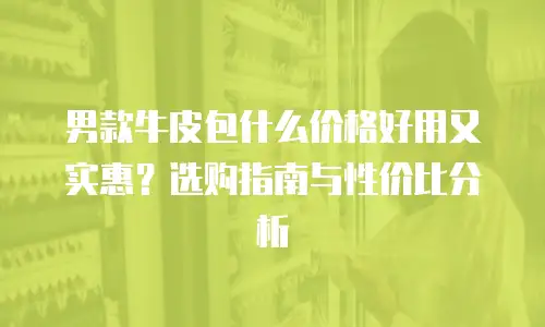 男款牛皮包什么价格好用又实惠？选购指南与性价比分析