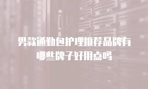男款通勤包护理推荐品牌有哪些牌子好用点吗