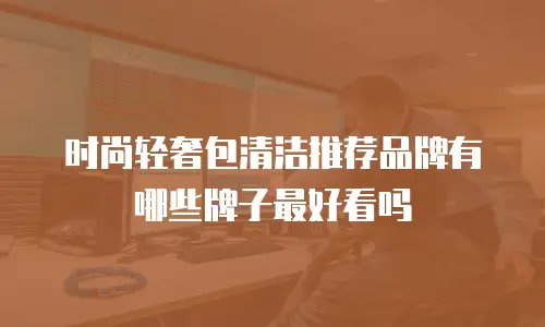 时尚轻奢包清洁推荐品牌有哪些牌子最好看吗