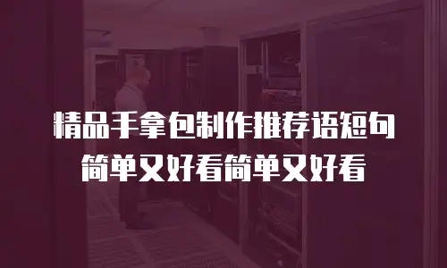 精品手拿包制作推荐语短句简单又好看简单又好看