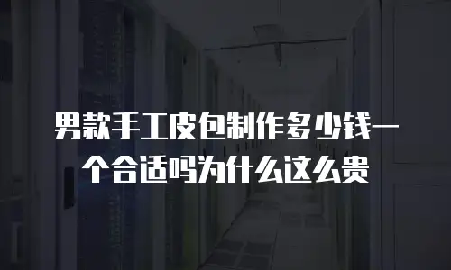 男款手工皮包制作多少钱一个合适吗为什么这么贵