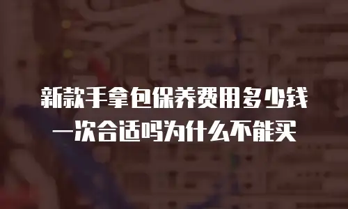 新款手拿包保养费用多少钱一次合适吗为什么不能买