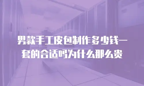 男款手工皮包制作多少钱一套的合适吗为什么那么贵