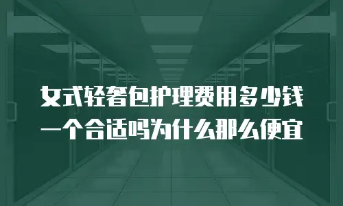 女式轻奢包护理费用多少钱一个合适吗为什么那么便宜