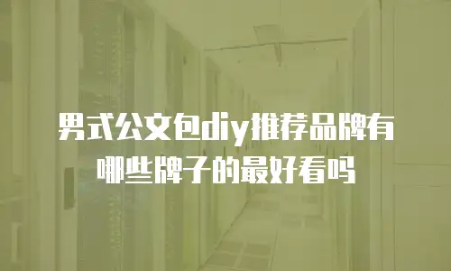 男式公文包diy推荐品牌有哪些牌子的最好看吗