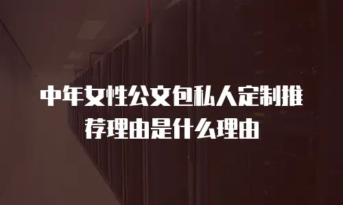 中年女性公文包私人定制推荐理由是什么理由