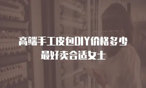 高端手工皮包DIY价格多少最好卖合适女士