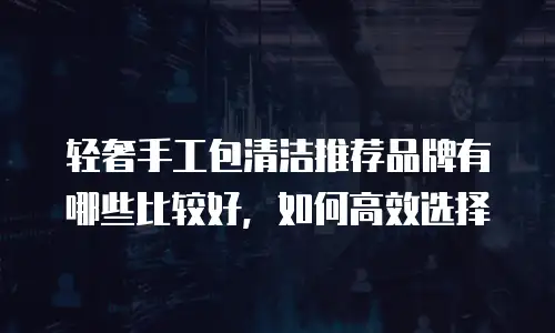 轻奢手工包清洁推荐品牌有哪些比较好，如何高效选择