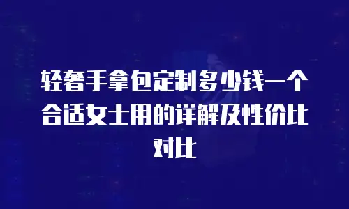 轻奢手拿包定制多少钱一个合适女士用的详解及性价比对比