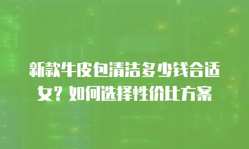 新款牛皮包清洁多少钱合适女？如何选择性价比方案