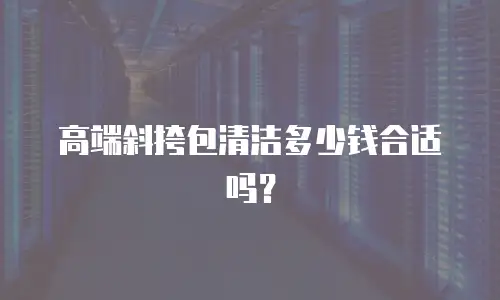 高端斜挎包清洁多少钱合适吗？