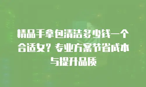 精品手拿包清洁多少钱一个合适女？专业方案节省成本与提升品质