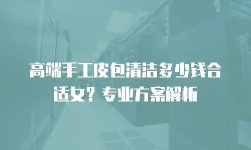 高端手工皮包清洁多少钱合适女？专业方案解析