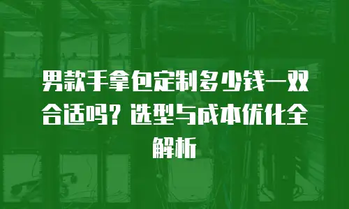 男款手拿包定制多少钱一双合适吗？选型与成本优化全解析