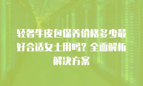 轻奢牛皮包保养价格多少最好合适女士用吗？全面解析解决方案