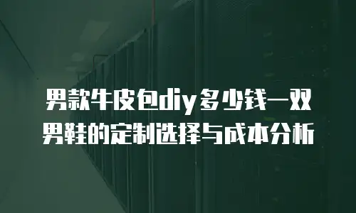 男款牛皮包diy多少钱一双男鞋的定制选择与成本分析