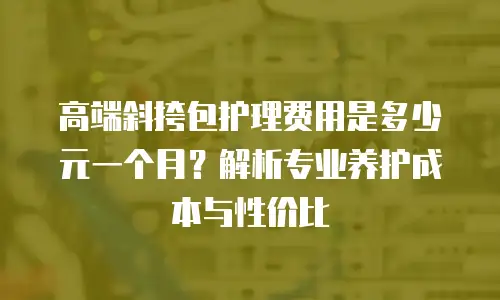高端斜挎包护理费用是多少元一个月？解析专业养护成本与性价比