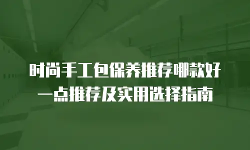 时尚手工包保养推荐哪款好一点推荐及实用选择指南