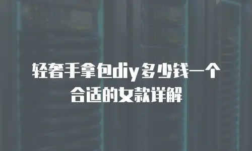轻奢手拿包diy多少钱一个合适的女款详解