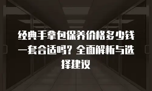 经典手拿包保养价格多少钱一套合适吗？全面解析与选择建议
