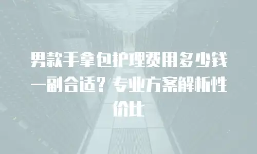 男款手拿包护理费用多少钱一副合适？专业方案解析性价比