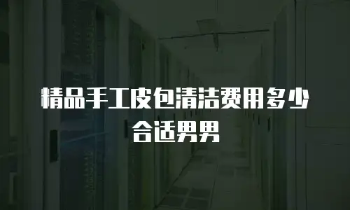 精品手工皮包清洁费用多少合适男男