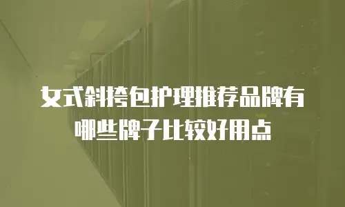 女式斜挎包护理推荐品牌有哪些牌子比较好用点
