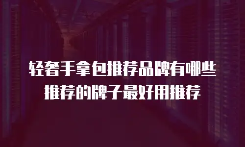 轻奢手拿包推荐品牌有哪些推荐的牌子最好用推荐