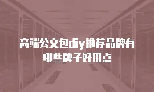 高端公文包diy推荐品牌有哪些牌子好用点