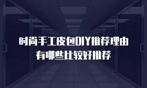 时尚手工皮包DIY推荐理由有哪些比较好推荐