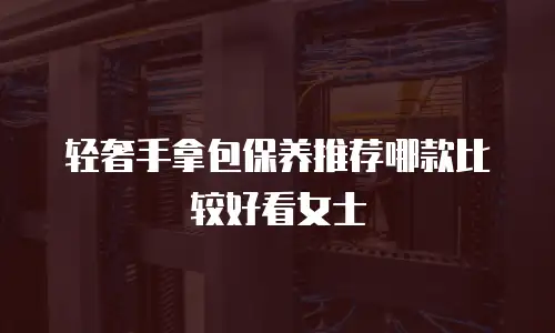 轻奢手拿包保养推荐哪款比较好看女士