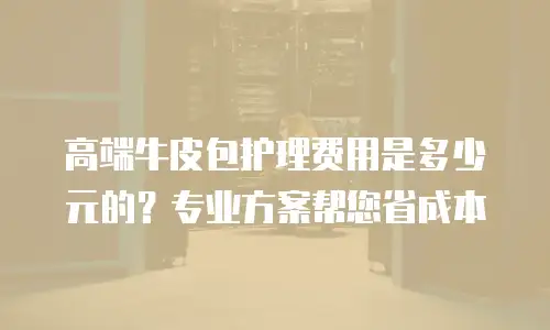 高端牛皮包护理费用是多少元的？专业方案帮您省成本