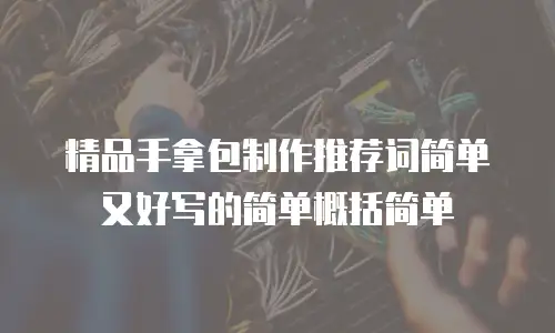 精品手拿包制作推荐词简单又好写的简单概括简单