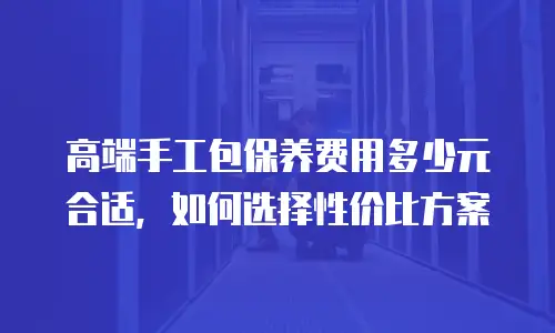 高端手工包保养费用多少元合适，如何选择性价比方案