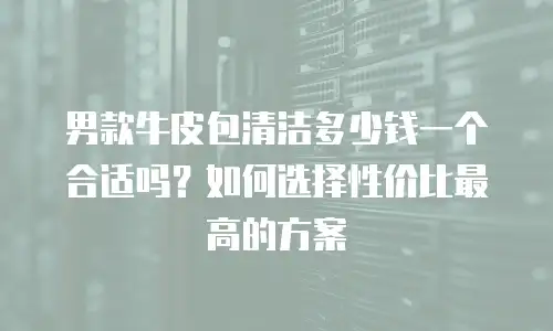 男款牛皮包清洁多少钱一个合适吗？如何选择性价比最高的方案