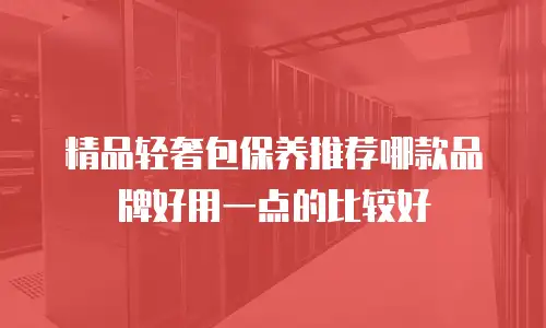 精品轻奢包保养推荐哪款品牌好用一点的比较好