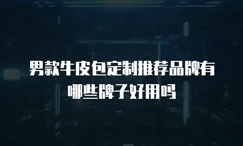 男款牛皮包定制推荐品牌有哪些牌子好用吗