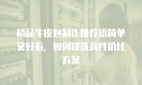 精品牛皮包制作推荐语简单又好看，如何挑选高性价比方案