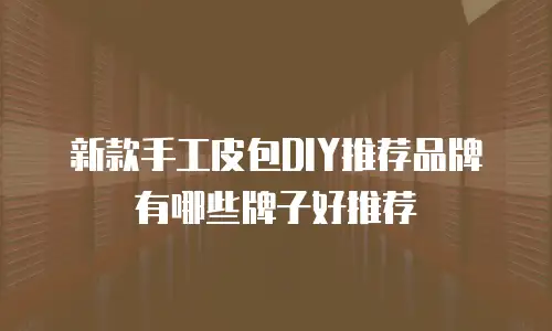 新款手工皮包DIY推荐品牌有哪些牌子好推荐